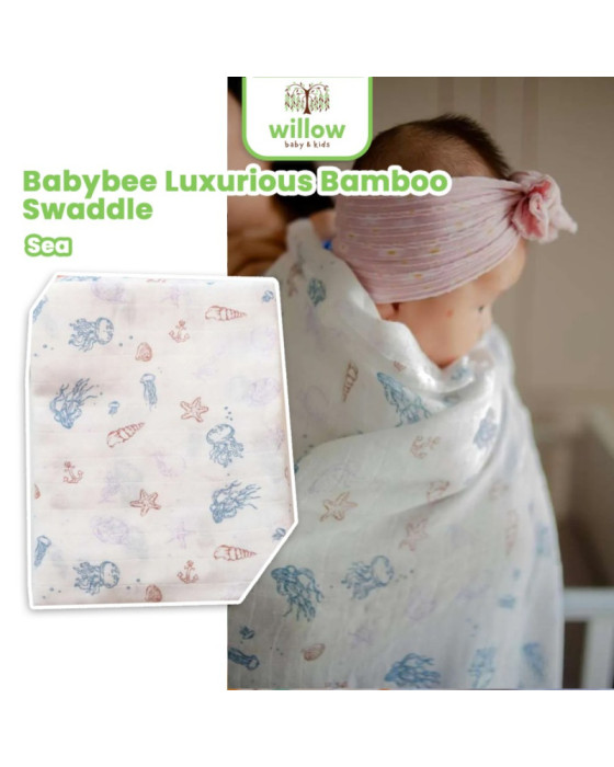 Baby Bee Luxurious Bamboo Swaddle Bedong Bayi