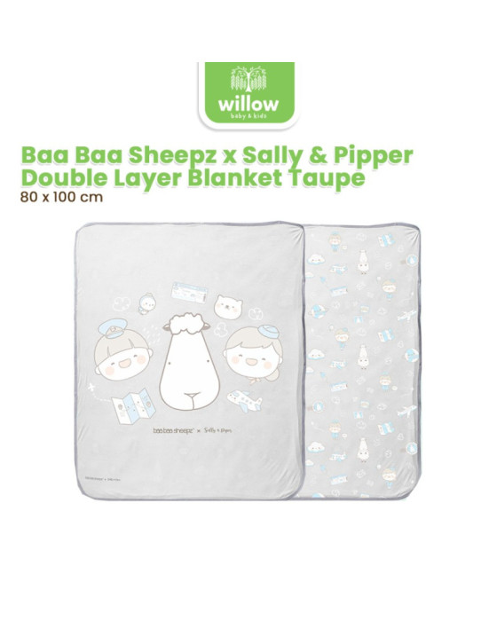 Baa Baa Sheepz Blanket 2.Layer Blanket Around The World Sally & Pipper