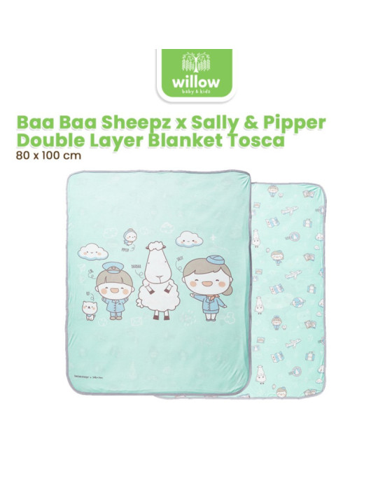 Baa Baa Sheepz Blanket 2.Layer Blanket Around The World Sally & Pipper