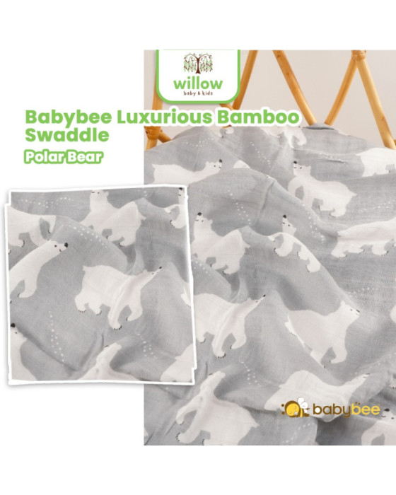 Baby Bee Luxurious Bamboo Swaddle Bedong Bayi