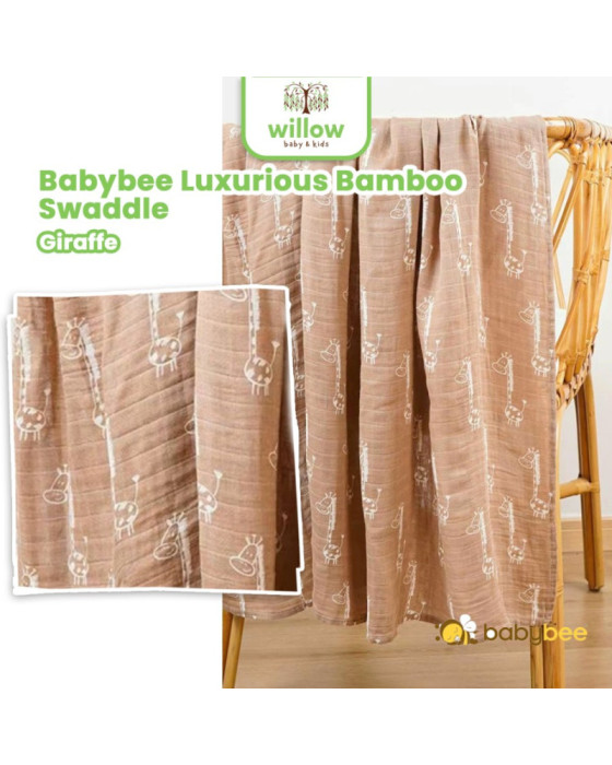 Baby Bee Luxurious Bamboo Swaddle Bedong Bayi