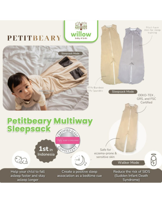 Petitbeary Multiway Sleepsack Bedong Bayi