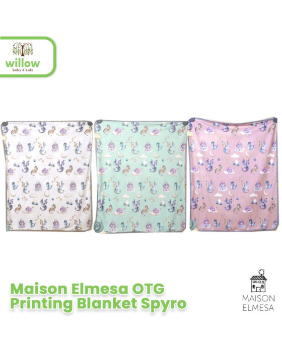 Maison Elmesa On The Go Printing Blanket Spyro Selimut Bayi