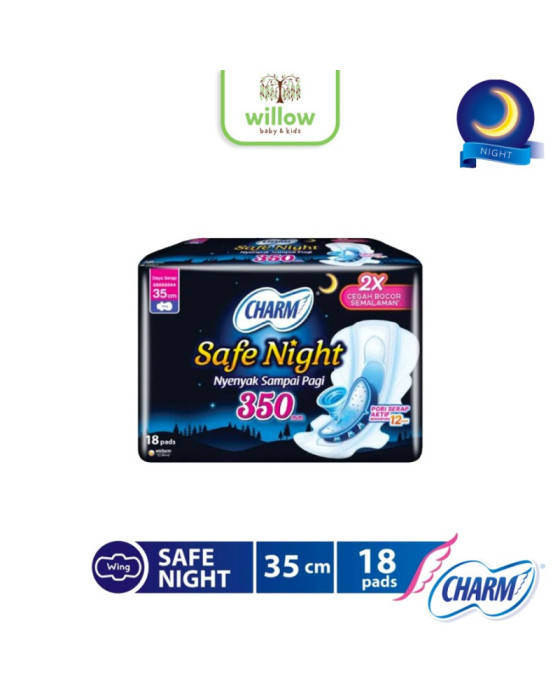 Charm Safe Night Wing Pembalut Wanita