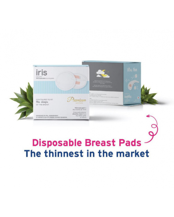 IRIS PREMIUM DISPOSABLE BREAST PAD 60PCS IBU MENYUSUI 