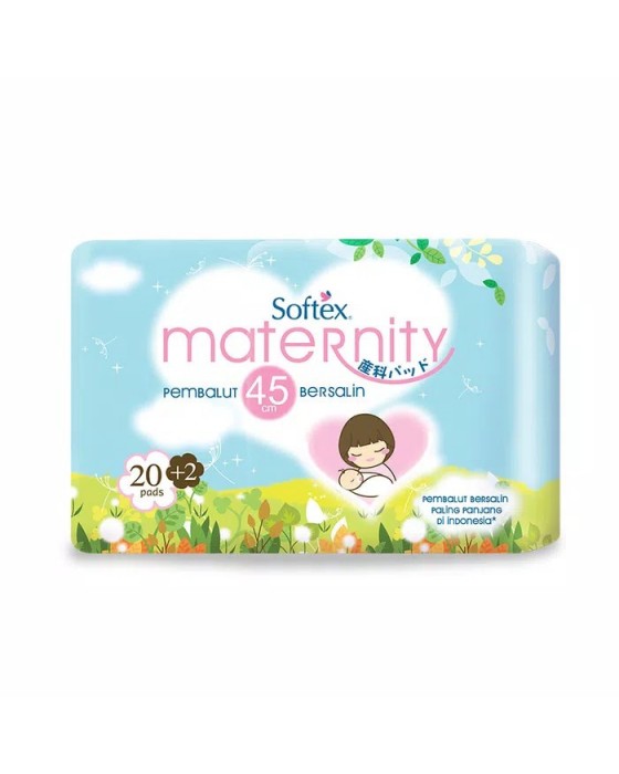 SOFTEX MATERNITY PEMBALUT BERSALIN 45CM 20PADS 