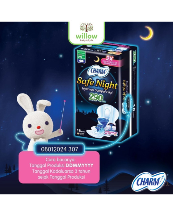 Charm Safe Night Wing Pembalut Wanita