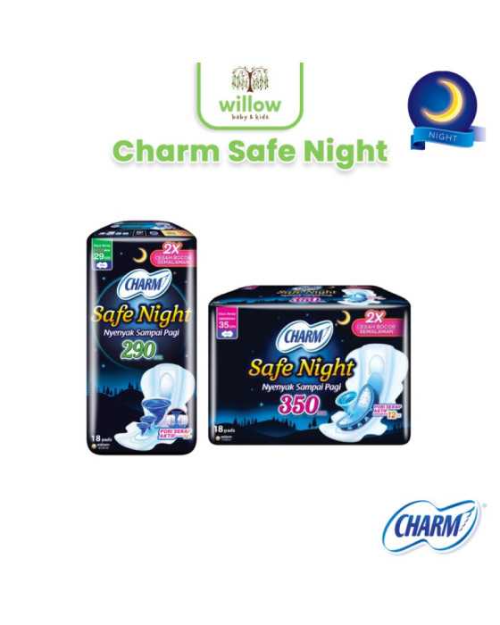 Charm Safe Night Wing Pembalut Wanita