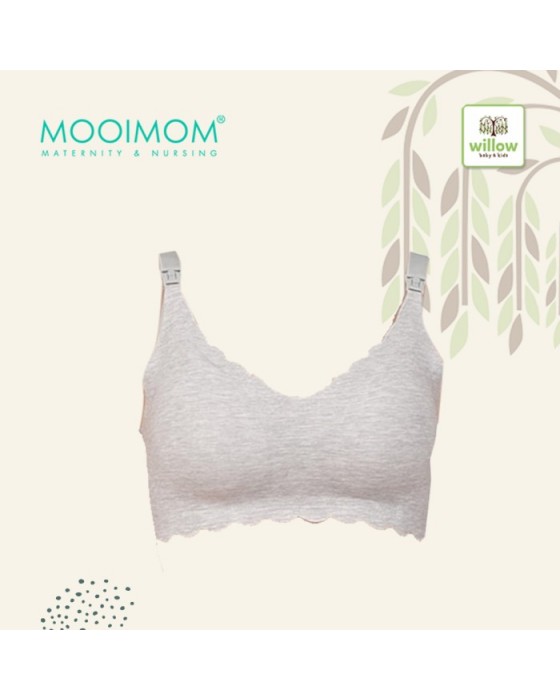 MOOIMOM B93102 BRA HAMIL MENYUSUI MODAL SEAM - FREE MATERNITY & NURSING BRA - PINK, XL