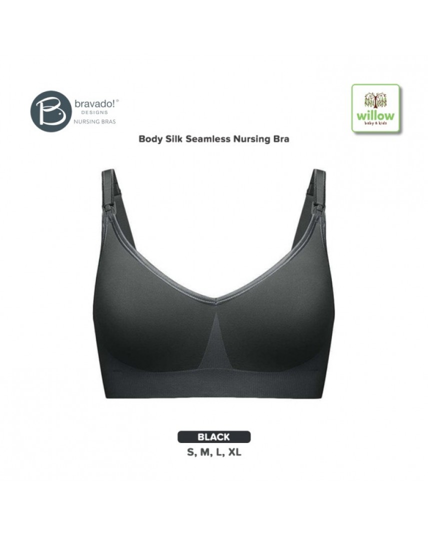 Bravado! Designs Women's Body Silk Seamless Full Cup Nursing Bra - Black M  : Target