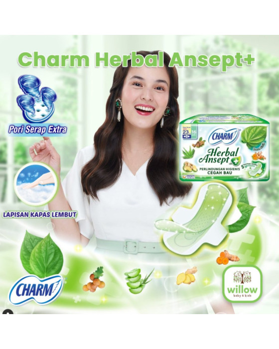 Charm Herbal Ansept+ Higienis Pembalut Wanita