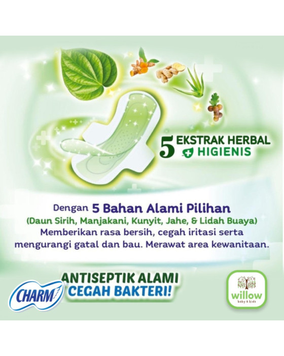 Charm Herbal Ansept+ Higienis Pembalut Wanita