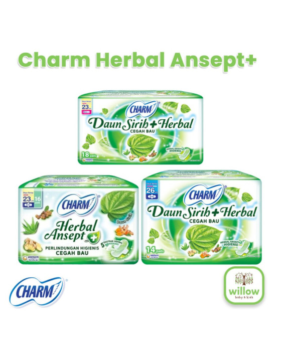 Charm Herbal Ansept+ Higienis Pembalut Wanita