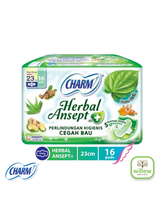 Charm Herbal Ansept+ Higienis Pembalut Wanita