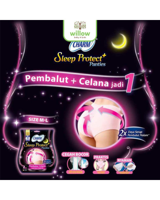 Charm Sleep Protect+ Pembalut Wanita