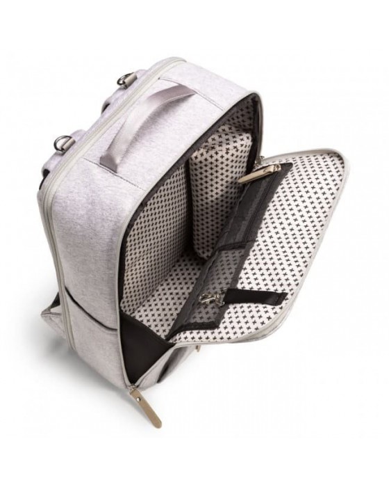 PETUNIA WORK+PLAY BACKPACK GREY NEOPRENE 