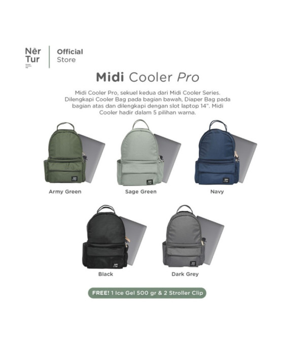 Nertur Diaper Bag Midi Cooler Bag Pro