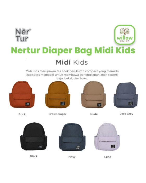 Nertur Diaper Bag Midi Kids