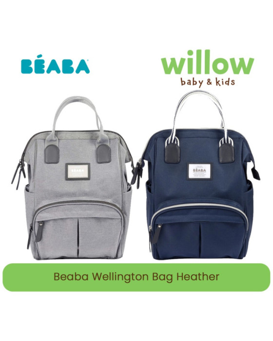 DIAPER BAG - BEABA WELLINGTON BAG HEATHER