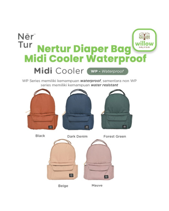 Nertur Diaper Bag Midi Cooler Waterproof