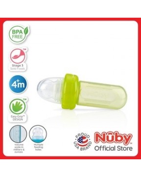 2-in-1 Silicone & Stainless Steel Baby Spoons (3 Pack) – Nuby