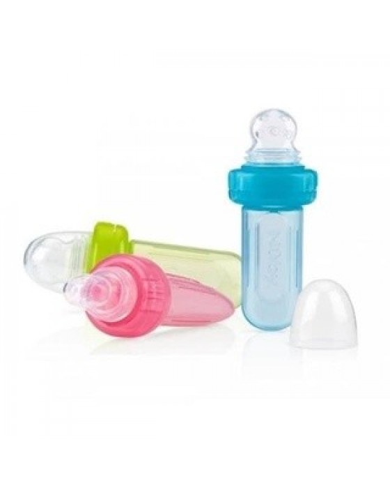 NUBY 115502 MINI SQUEEZE FEEDER WITH CASE ALL COLOURS ALAT MAKAN BAYI