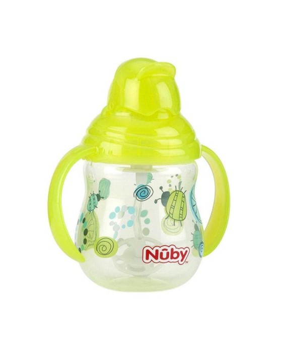 NUBY 117808 FLIP IT TWIN HANDLE STRAW 270ML