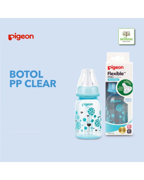 Pigeon Bottle PP Premium Pigeon Bottle PP Premium Clear Round Base 120ml