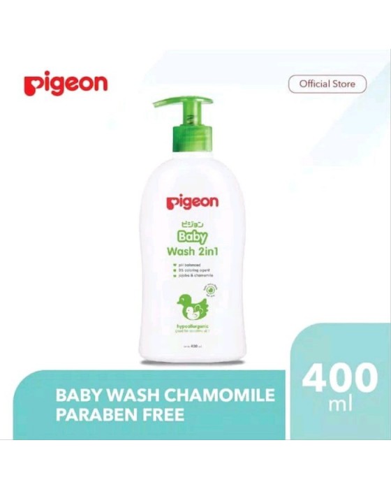 PIGEON BABY WASH CHAMOMILE 400ML PUMP