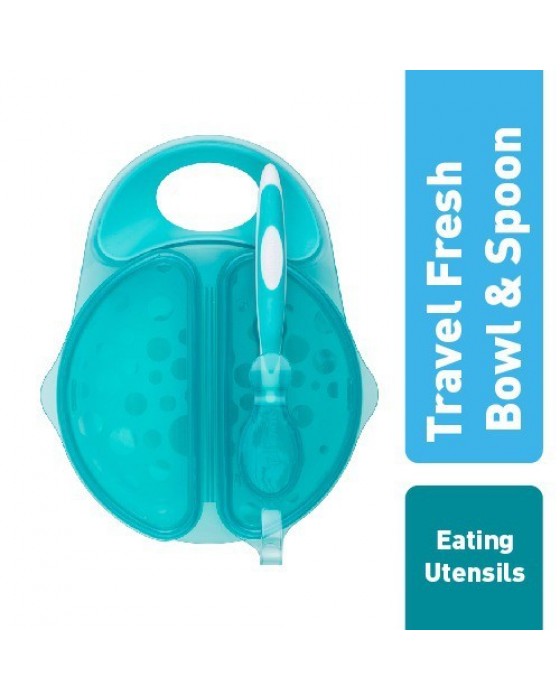 DR BROWN TF010-P3 TRAVEL FRESH BOW & SNAP IN SPOON, TEAL 1-PACK