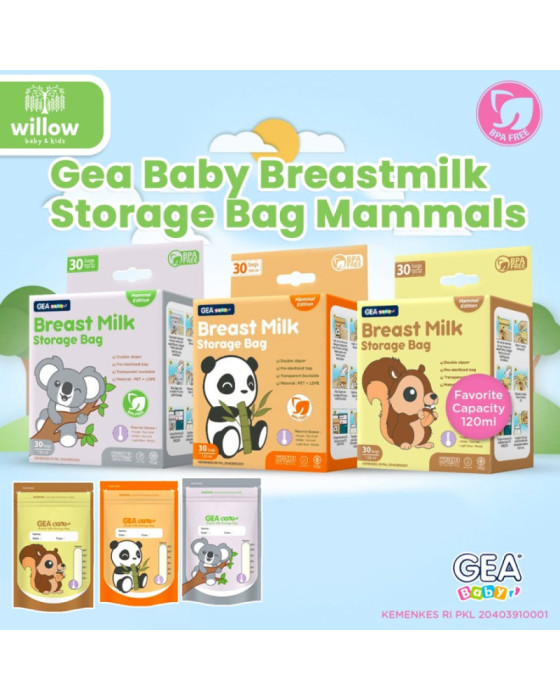 Gea Baby Breastmilk Storage Bag Mammals