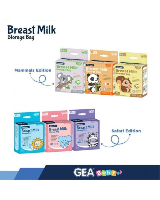 Gea Baby Breastmilk Storage Bag Mammals