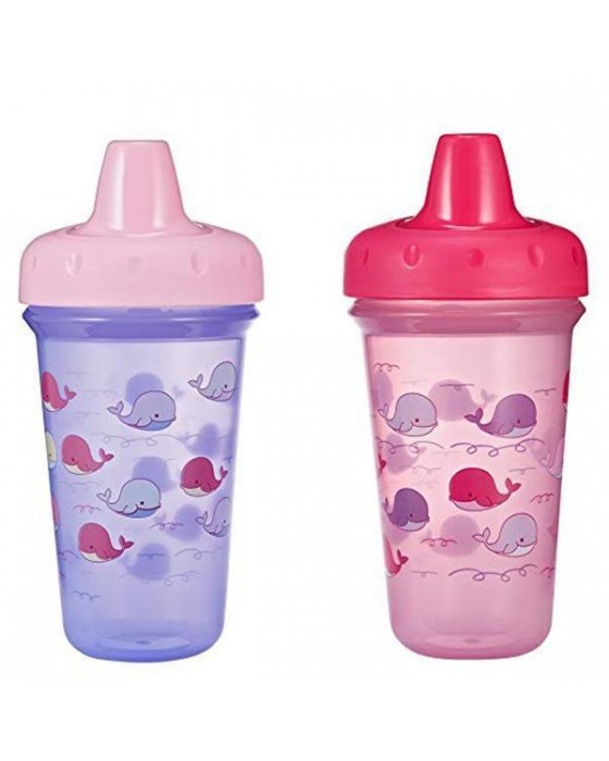 THE FIRST YEAR Y6350A1PU STACKABLE SPOUT SIPPY CUPZ 2PK 9OZ - PINK UNGU 