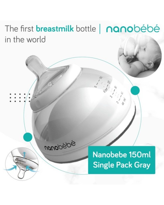 NANOBEBE SINGLE PACK GREY