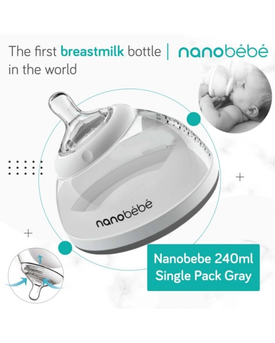 NANOBEBE SINGLE PACK GREY