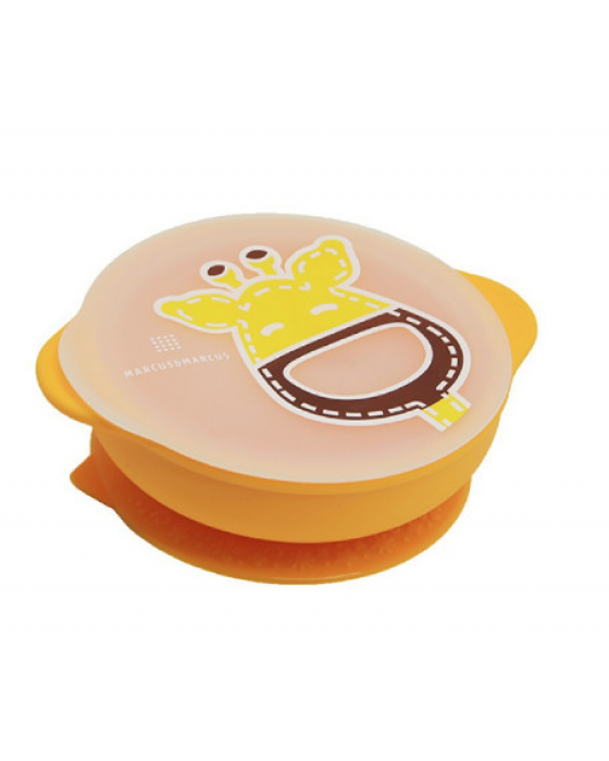 MARCUS & MARCUS SUCTION BOWL WITH LID - YELLOW