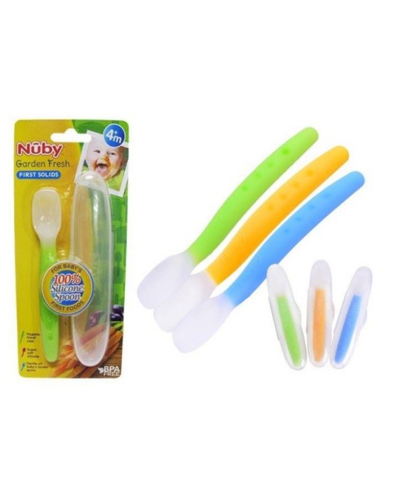 NUBY GF SILICONE SPOON WITH CASE