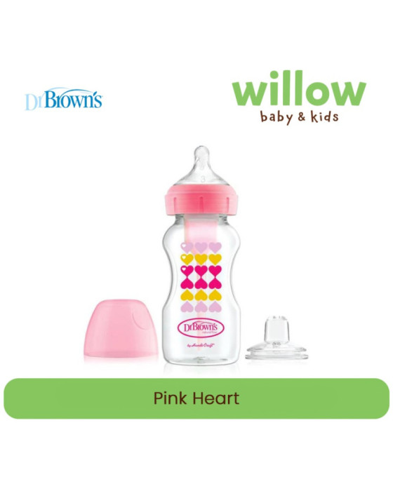 Dr. Brown Wide Neck Options+Transition Sippy Spout System Botol Susu