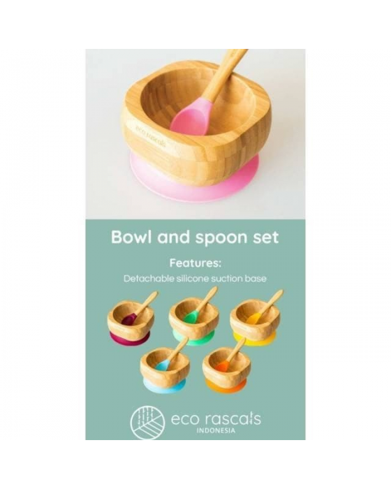 ECORASCALS BAMBOO BABY BOWL SET - GREEN