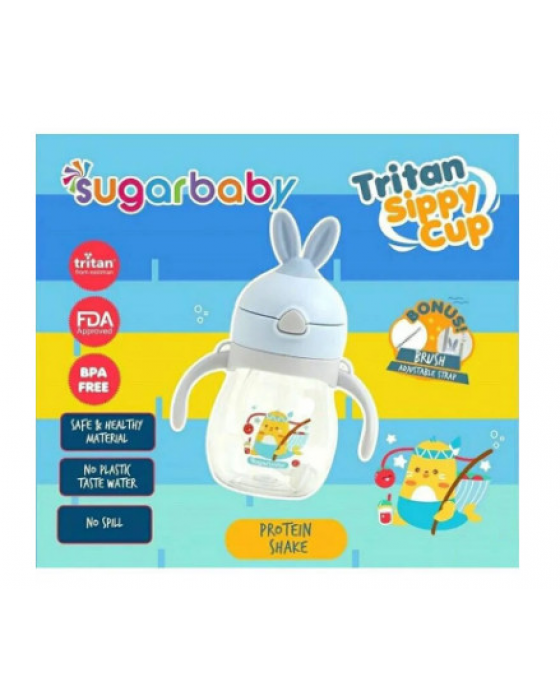 SUGAR BABY TSCR-270 TRITAN SIPPY CUP 9M+ 270ML - BLUE