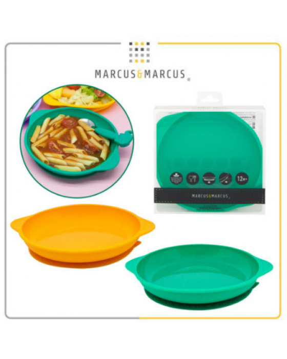 MARCUS & MARCUS SILICONE SUCTION PLATE - YELLOW