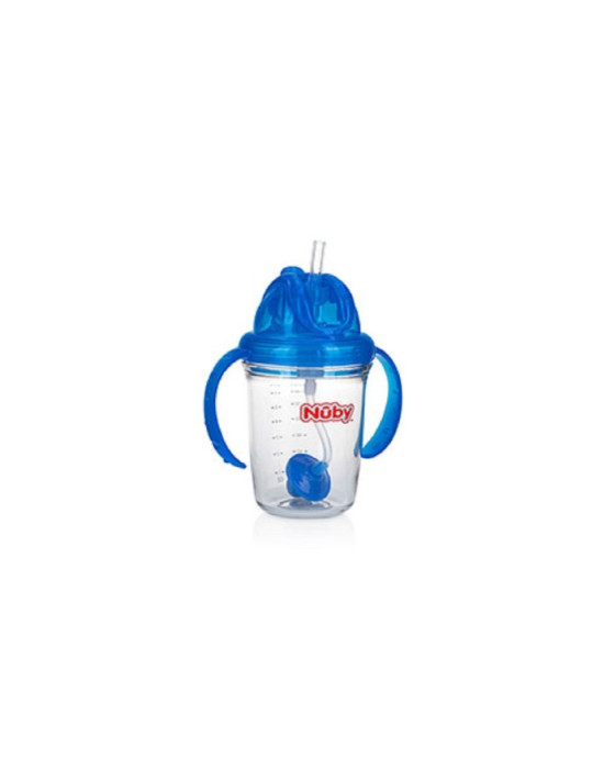 NUBY BOTTLE TRITAN FLIP IT WEIGHTED STRAW 240ML