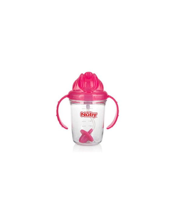 NUBY BOTTLE TRITAN FLIP IT WEIGHTED STRAW 240ML