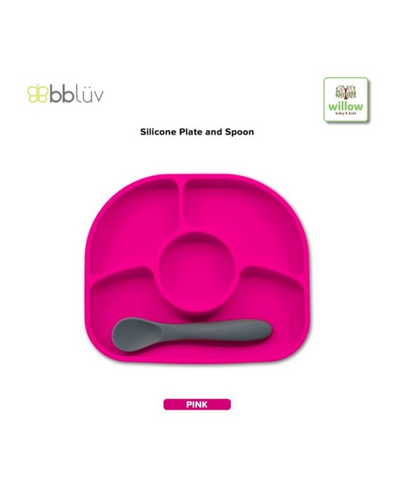 BBLUV SILICONE PLATE & SPOON SET