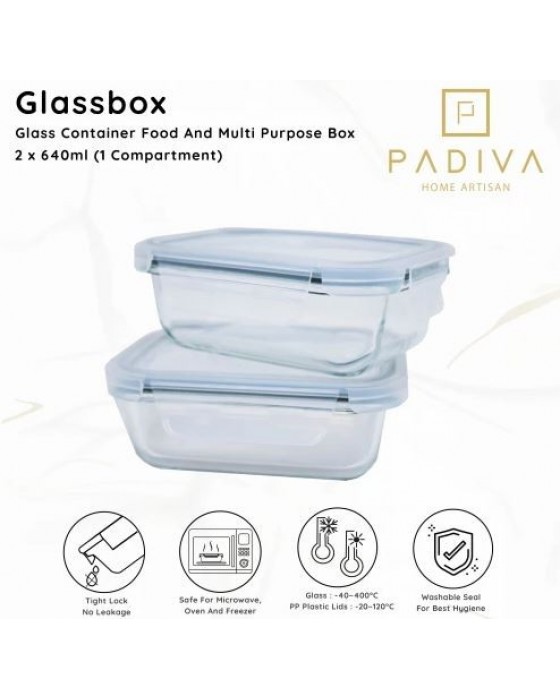 PADIVA GLASSBOX GBP640S 640ML