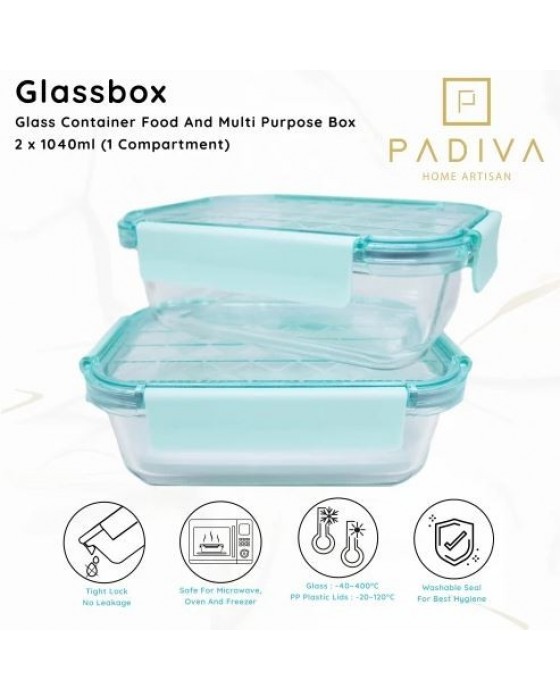 PADIVA GLASSBOX GBC1040S CRYSTAL 1040ML - GBC1040SS SILVE