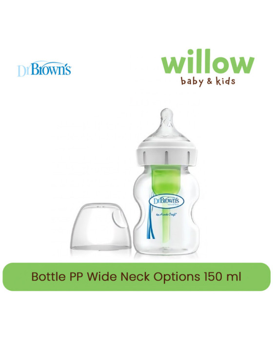 Dr. Brown Bottle PP Wide Neck Options 150Ml Botol Susu