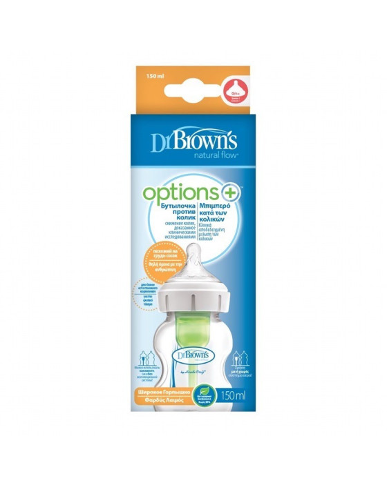 Dr. Brown Bottle PP Wide Neck Options 150Ml Botol Susu