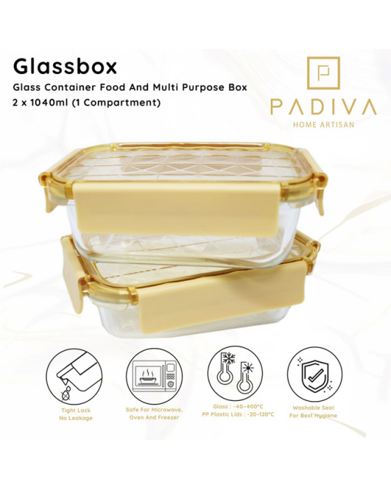 PADIVA GLASSBOX GBC640SG CRYSTAL GOLD 640ML