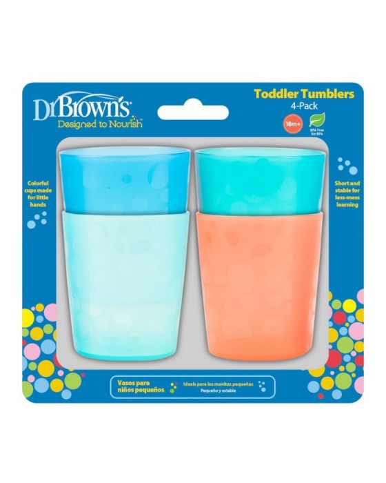 DR BROWN TF018-P2 TODDLER TUMBLER 4PK